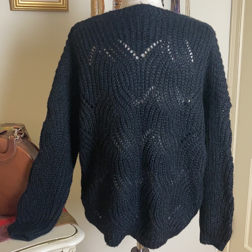 NWT ASOS Chunky Crew Neck Braided Knit Sweater XL - Picture 3 of 11